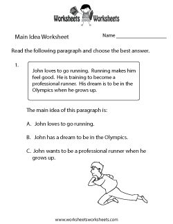 Main Idea Worksheets | Worksheets Worksheets