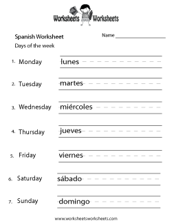 Learn the Days of the Week in Spanish (Free Printables)