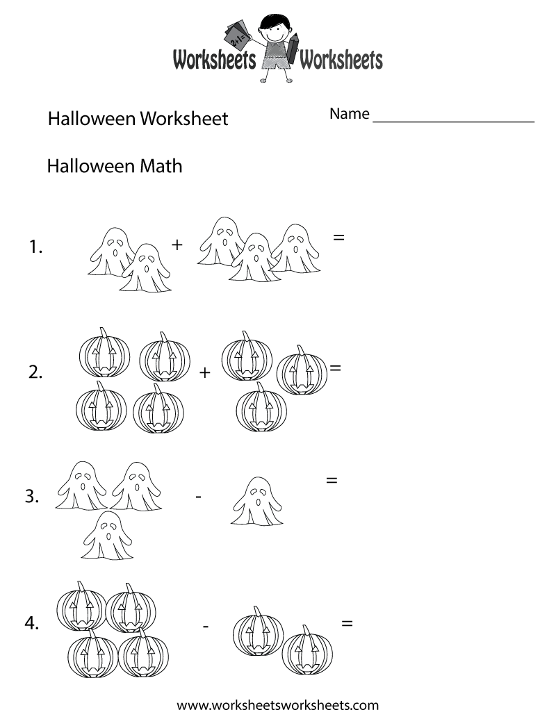 Halloween Math Worksheet Worksheets Worksheets